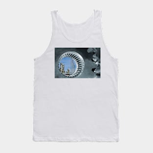 Oil refinery seen through industrial gears (F018/5210) Tank Top